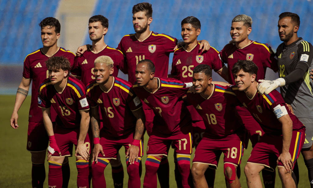 Vizcarrondo: “Uzbekistán es un rival con mayores pergaminos” 1 Venezuela antes del duelo contra Trinidad y Tobago. Foto: FVF.