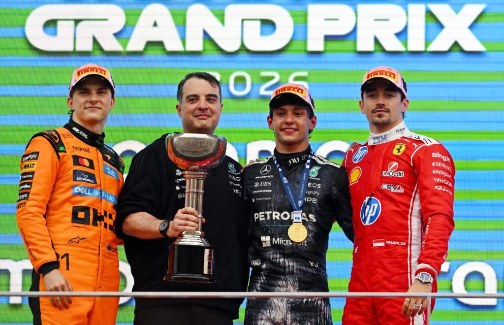 Antonelli se convierte en el piloto más joven en liderar el campeonato de F1 2 podio gp de japon 2026