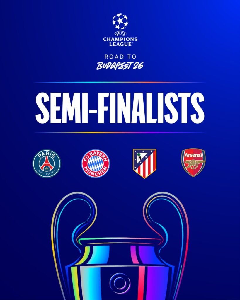 Champions League: Calendario, fechas y TV, así se jugarán las semifinales 1 Champions