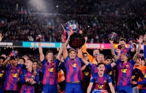 Home 21 Barcelona es bicampeón de La Liga.