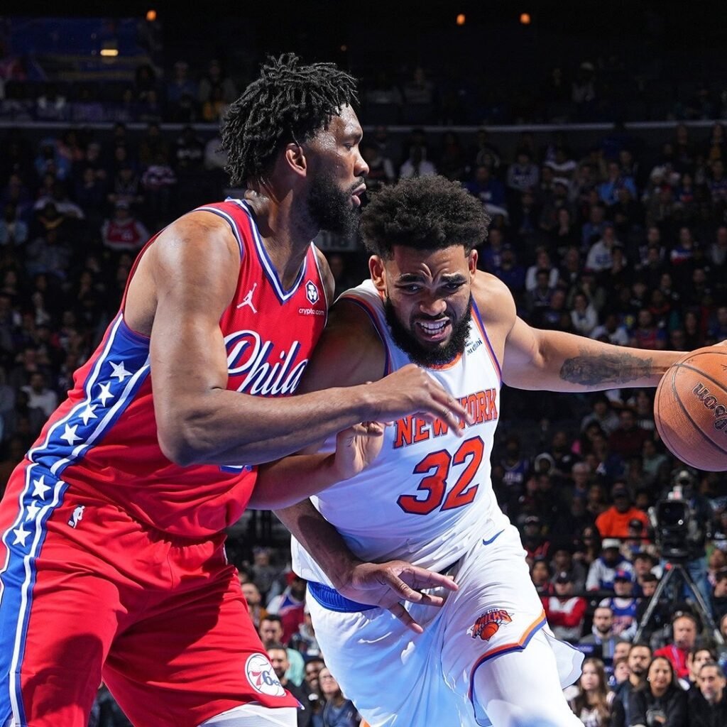 Knicks derrotaron con autoridad a los 76ers en el primer duelo de la serie 1 embiid