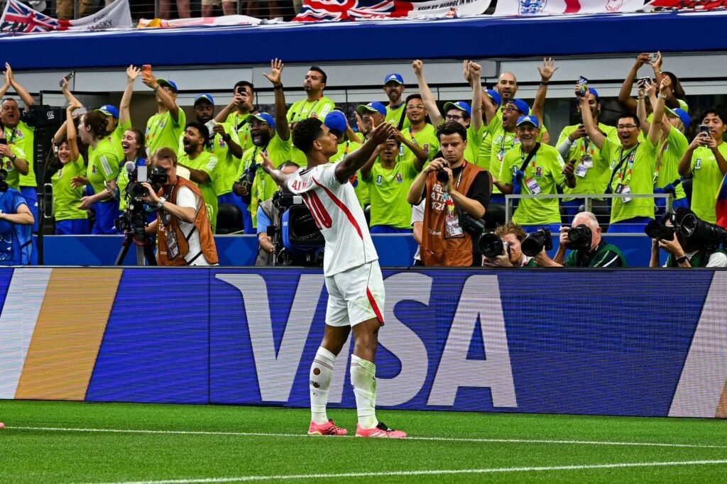 Kane y Bellingham brillan en el debut de Inglaterra en el Mundial 2026 3 1 jude bellingham vs crocia