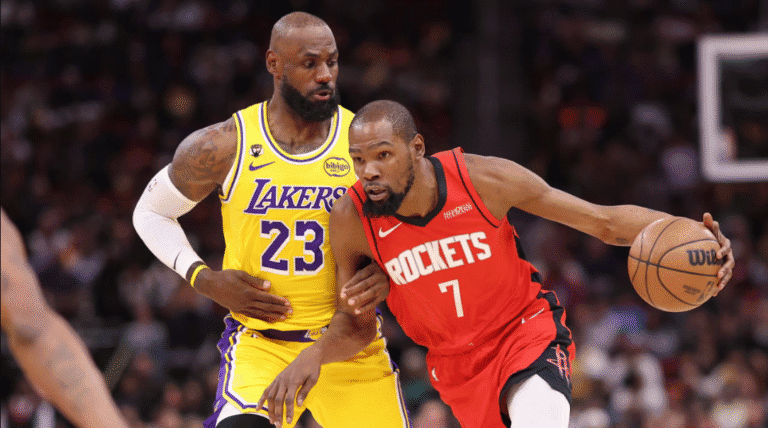 Home 30 LeBron James y Kevin Durant