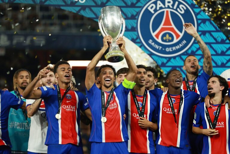 Home 27 PSG conquistó su segunda Supercopa UEFA consecutiva.