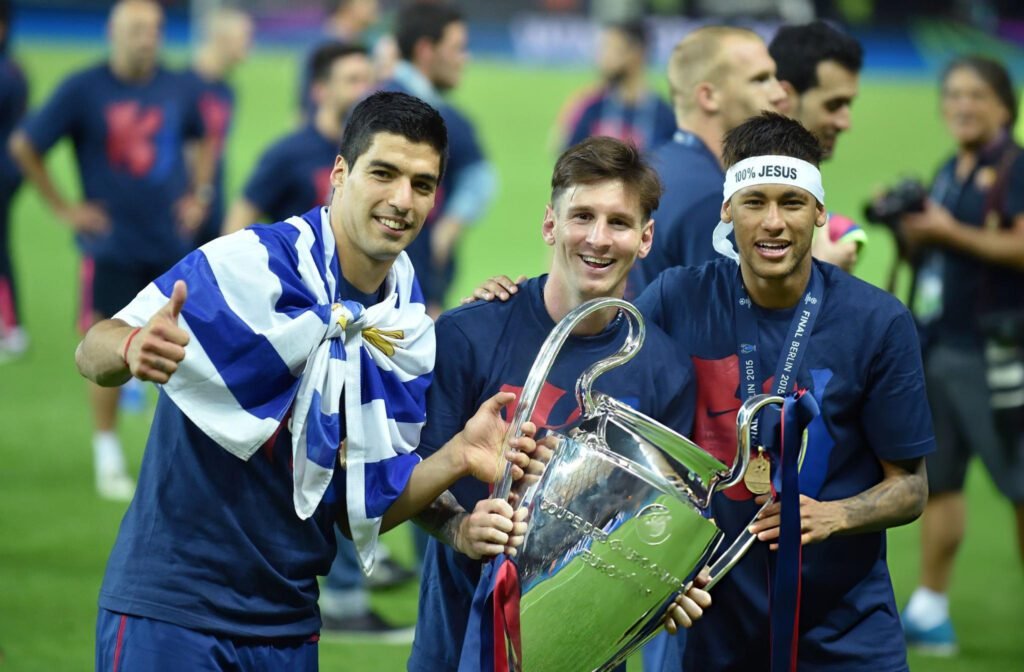 Barcelona y la Champions: “Tenemos mucha calidad en el ataque” 1 Messi, con Suárez y Neymar, decisivos en la Champions League ganada en 2015.