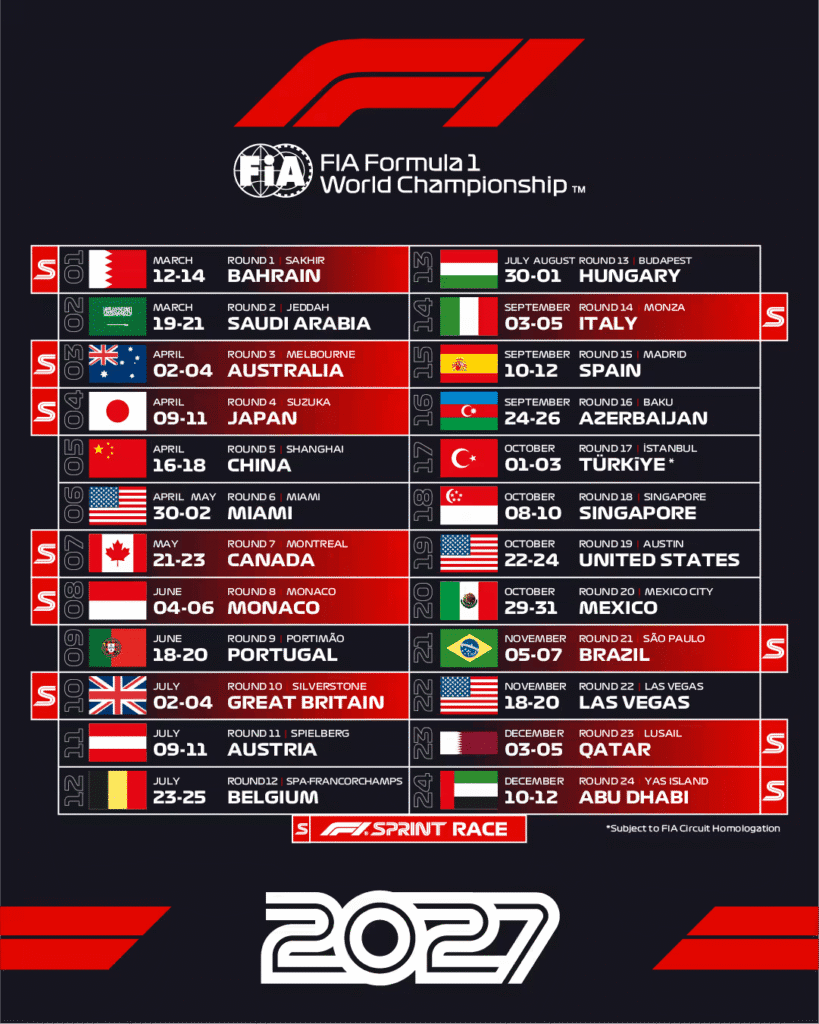 F1 2027: Calendario, fechas claves y sprint en Mónaco 3 image 48