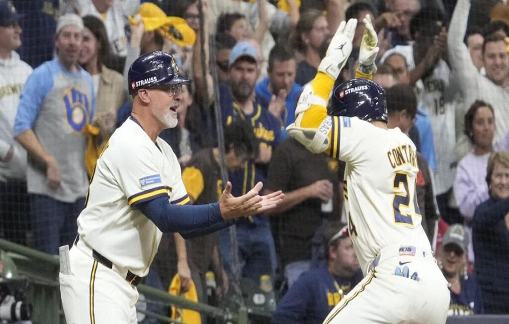 MLB: William Contreras y Jackson Chourio dan a los Brewers el Juego 1 en la Serie Divisional 1 William Contreras