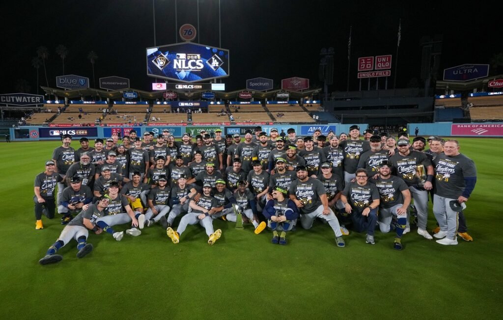 MLB: Brewers completó la barrida ante Dodgers y avanza a la Serie Mundial 1 Brewers